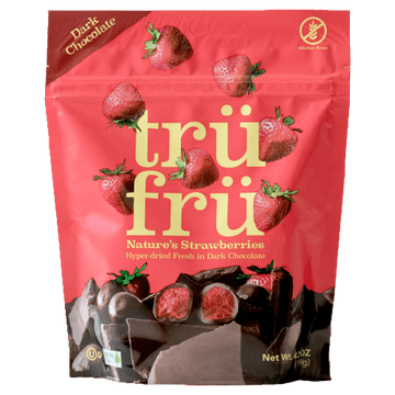 Hyper-Dried Strawberries in Dark Chocolate, 6/4.2oz Tru Fru