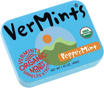 Peppermint Mints Organic, 6/1.41oz Vermints