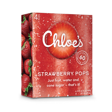 Popsicles Strawberry, 6/10oz Chloe's