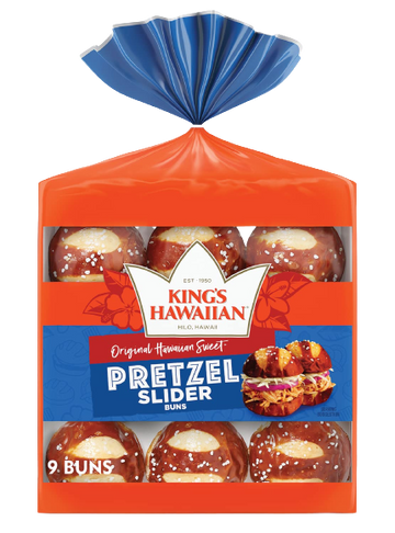Pretzel Buns Sliders, 8/11oz King's Hawaiian