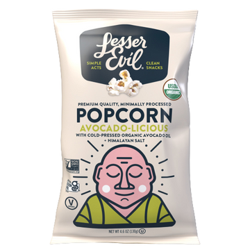 Avocado-licious Popcorn, 12/4.6oz Lesser Evil