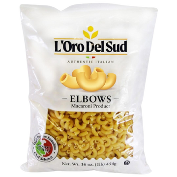 Elbow Pasta, 20/1lb L'Oro Del Sud
