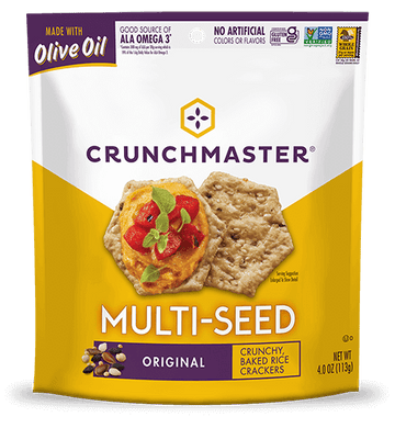 Multi-Seed Original Crackers, 12/4oz CrunchMaster