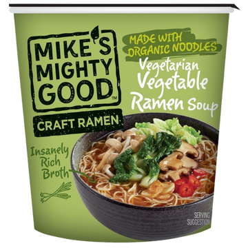 Vegetable Ramen Cup Organic, 6/1.9oz Mike's Mighty