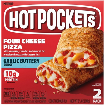 Hot Pockets Pizza 4 Cheese, 8/8.5oz