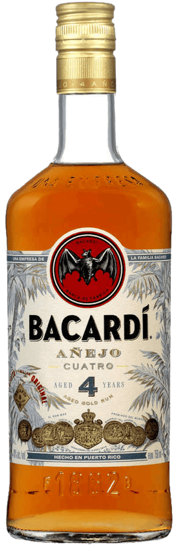 Bacardi Anejo Cuatro Rum, 12/750ml