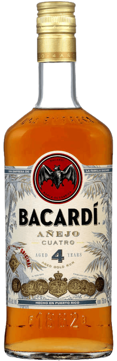 Bacardi Anejo Cuatro Rum, 12/750ml