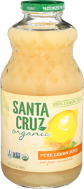 100% Lemon Juice Organic, 6/32oz Santa Cruz