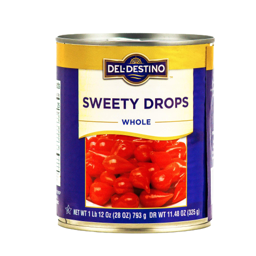 Peppers Sweet Drop Whole, 28oz Del Destino