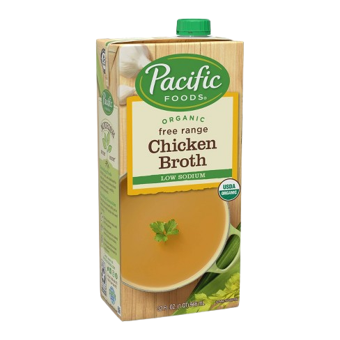 Chicken Broth Low Sodium, 12/32oz Pacific Foods