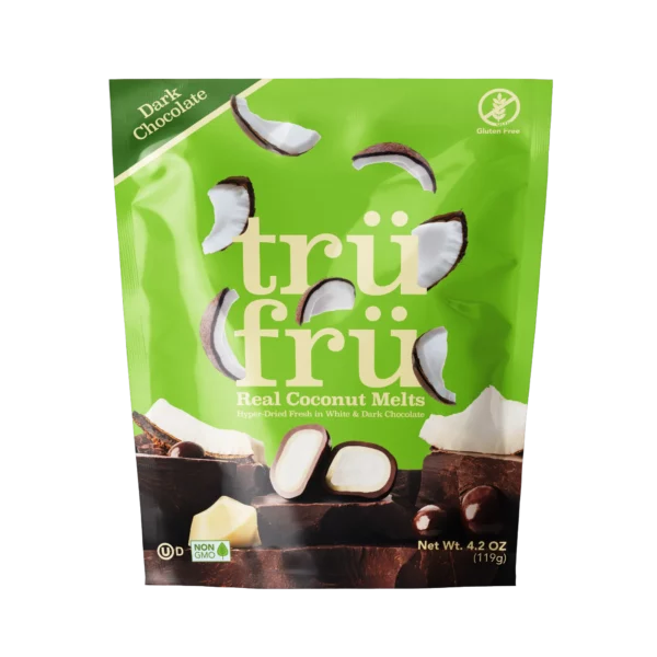 Hyper-Dried Coconut in Dark Chocolate, 6/4.2oz Tru Fru