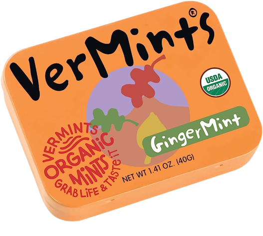 Gingermint Mints Organic, 6/1.41oz Vermints
