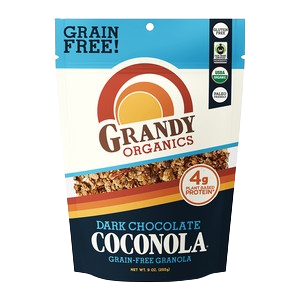 Coconola Dark Chocolate Granola, 6/9oz Grandy Oats