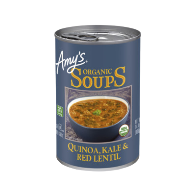 Quinoa, Kale & Red Lentil Soup Organic, 12/14.4oz Amy's