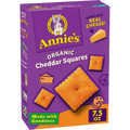 Cheddar Squares Crackers, 12/7.5oz Annie's Homegrown
