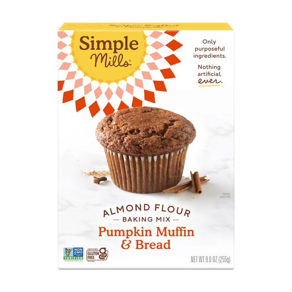 Almond Flour Pumpkin Muffin & Bread Mix,6/9oz Simple Mills