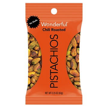 Pistachios Chili Roasted, 8/2.25oz Wonderful