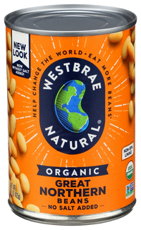 Beans Great Northern Organic, 6/15oz Westbrae Natural