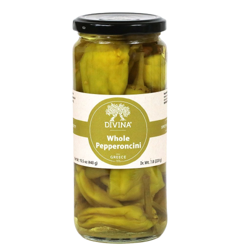 Pepperoncini Whole, 6/15.5oz Divina