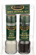 Sea Salt & Black Peppercorn Grinder Set, 6/2ct Alessi