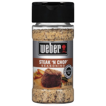 Steak 'N" Chop Seasoning, 6/3oz Weber