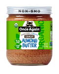 Almond Butter Crunchy Organic & Unsweetened, 6/12oz Once Again