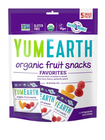 Fruit Snacks 5ct, 12/3.5oz YumEarth