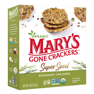 Superseed Crackers with Rosemary, 6/5oz Marys Gone Crackers