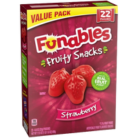 Fruit Snacks Strawberry, 5/17.6oz Funables