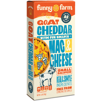 Macaroni & Cheese Goat Cheddar Funny Shapes, 8/5.5oz Funny Farm