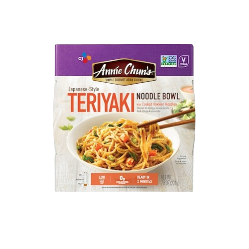 Teriyaki Noodle Bowl, 6/7.8oz Annie Chun