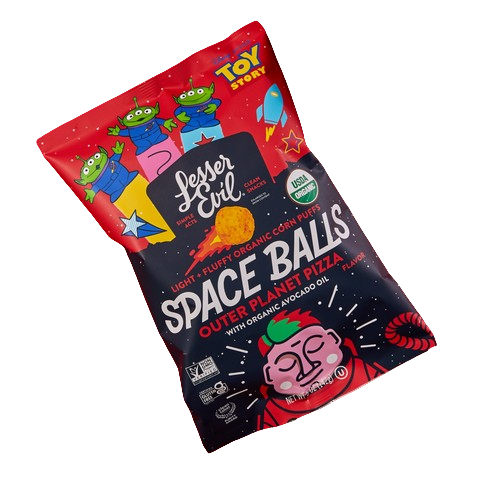 Corn Puffs Outerplanet Pizza Space Balls, 6/5oz Lesserevil