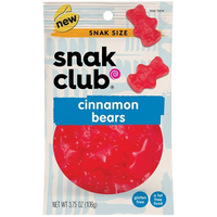 Cinnamon Bear Gummy Candy, 12/3.75oz Snak Club