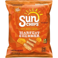 Whole Grain Cheddar Chips, 64/1.5oz Sun Chips