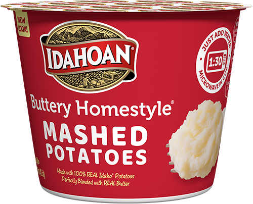 Instant Mashed Potatoes Buttery Homestyle, 10/1.5oz Idahoan Foods