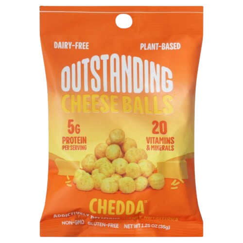 Cheddar Cheese Balls, 8/1.25oz Outstanding Snacks