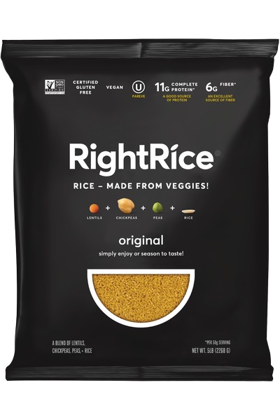 Vegetable Rice, 4/5lb Right Rice