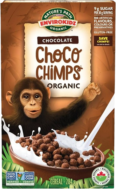 Envirokidz Organic Choco Chimp Cereal, 12/10oz