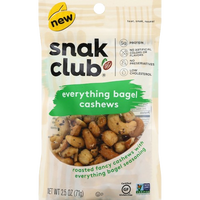 Everything Bagel Cashews, 6/2.5oz Snak Club