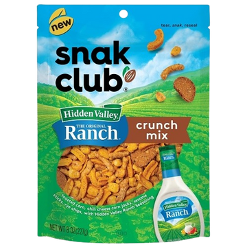 Nut Mix Hidden Valley Ranch Crunch, 6/8oz Snak Club