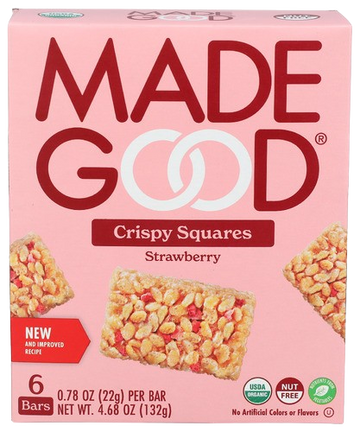 Strawberry Crispy Bar, 6/4.68oz MadeGood