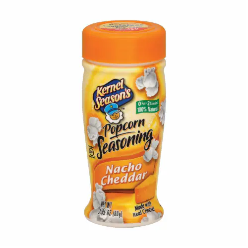 Popcorn Seasoning Nacho Cheese, 6/2.85oz Kernel Seasoning