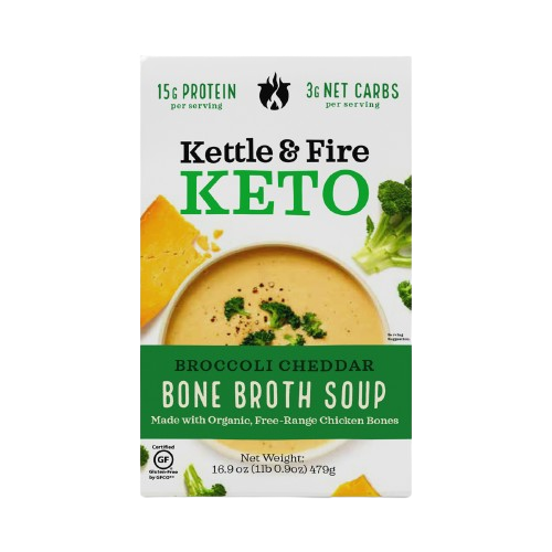 Broccoli Cheddar Soup Organic, 6/16.9oz Kettle & Fire