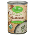 Creamy Mushroom Soup Organic, 12/10.5oz Pacific Foods