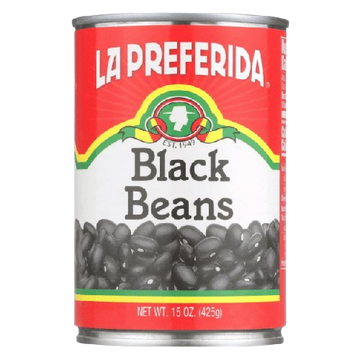 Beans Black, 12/15oz La Preferida