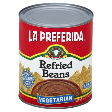 Beans Refried, 12/3oz La Preferida