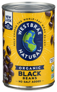 Beans Black Organic, 12/25oz Westbrae