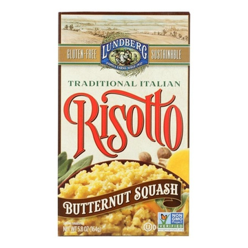 Risotto Rice Butternut Squash, 6/5.8oz Lundberg