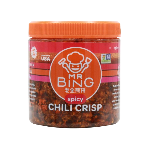 Spicy Chili Crisp Sauce, 6/7oz Mr Bing