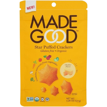 Star Puffed Cheddar Cracker, 6/4.26 oz MadeGood